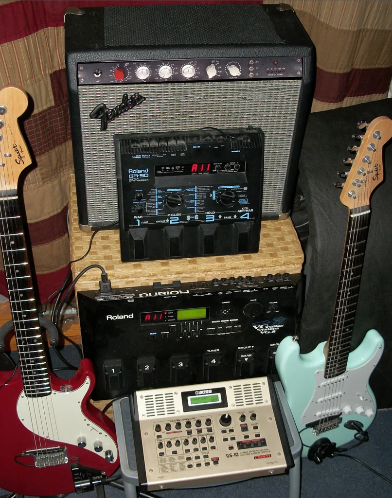 guitars and amps for playing folk