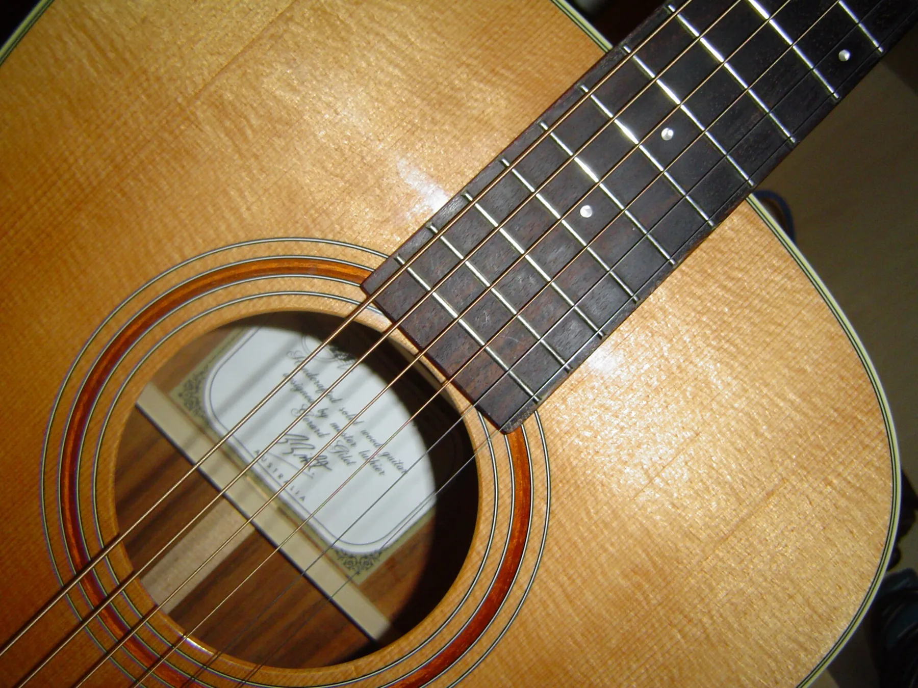 folk guitar strings close-up folk guitar strings close-up