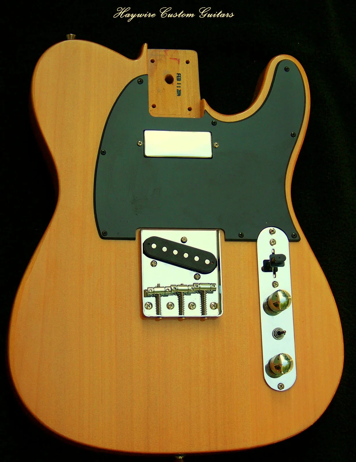 Corps de guitare électrique en bois