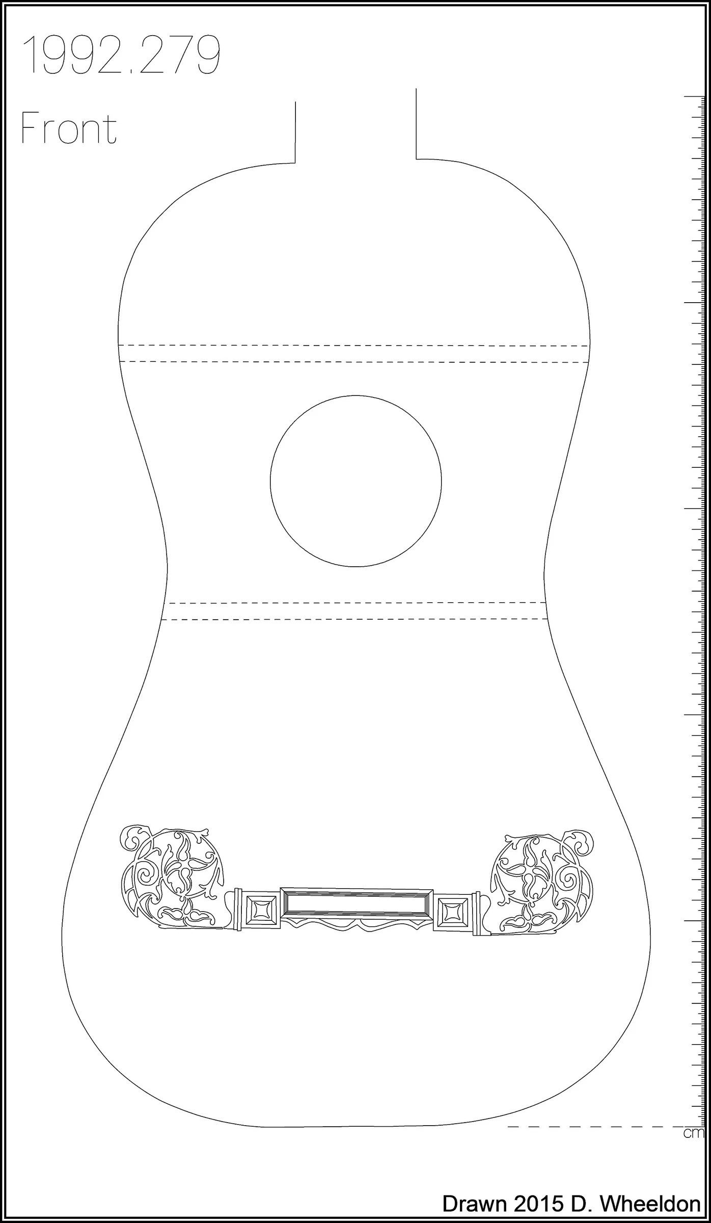 Plan de guitare acoustique de voyage